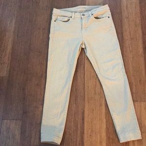 Tan Michael Kors skinny jeans